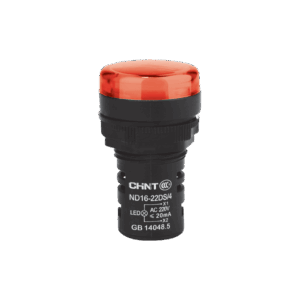 OJO DE BUEY 22 MM COLOR ROJO LED RES 24V CORTO