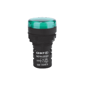 OJO DE BUEY 22 MM COLOR VERDE LED CAP 230V CORTO