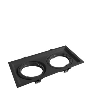 CARDANICO AR111 MACROLED DE EMBUTIR X2 MARCO NEGRO