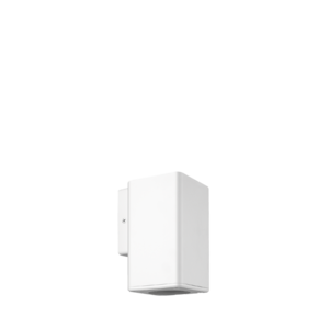 ARTEFACTO DE APLICAR EXTERIOR CUADRADO, COLOR BLANCO, UNIDIRECCIONAL, IP54, AC100240V, GU10, 9W MAX