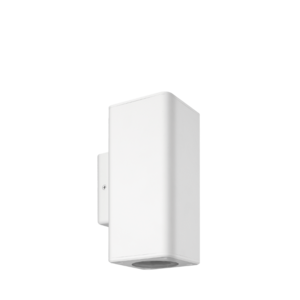 ARTEFACTO DE APLICAR EXTERIOR CUADRADO, COLOR BLANCO, BIDIRECCIONAL, IP54, AC100240V, GU10, 9W MAX