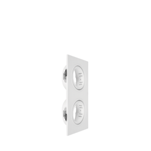 ARTEFACTO DE EMBUTIR CUADRADO DICRO X2 MOVIL PVC BLANCO