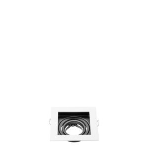 ARTEFACTO MACROLED EMBUTIR X1 DICRO MARCO BLANCO