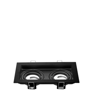 ARTEFACTO MACROLED EMBUTIR X2 DICRO MARCO NEGRO