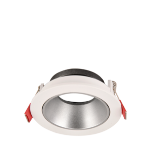 ARTEFACTO DE EMBUTIR REDONDO ANTIDESLUMBRANTE DICRO X1 MOVIL PVC BLANCO-CROMO