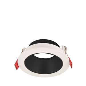 ARTEFACTO DE EMBUTIR REDONDO ANTIDESLUMBRANTE DICRO X1 MOVIL PVC BLANCO-NEGRO