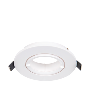 ARTEFACTO DE EMBUTIR REDONDO DICRO X1 MOVIL PVC BLANCO FRENTE