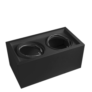 PLAFON CARDANICO AR111 X2 NEGRO