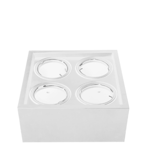 PLAFON CARDANICO AR111 X4 BLANCO