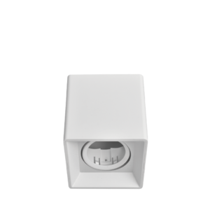 ARTEFACTO PLAFON CUADRADO DICRO X1 MOVIL PVC BLANCO RANURADO