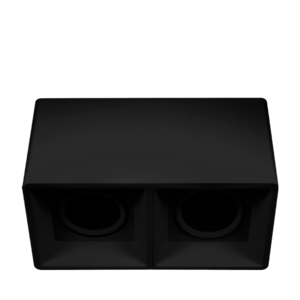 ARTEFACTO PLAFON REDONDO DICRO X2 MOVIL PVC BLANCO RANURADO