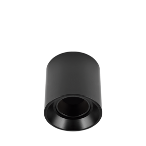 ARTEFACTO PLAFON REDONDO DICRO X1 MOVIL PVC NEGRO LISO