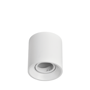 ARTEFACTO PLAFON REDONDO DICRO X1 MOVIL PVC BLANCO RANURADO