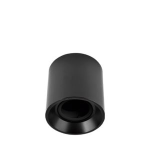 ARTEFACTO PLAFON REDONDO DICRO X1 MOVIL PVC NEGRO RANURADO