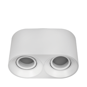 ARTEFACTO PLAFON CUADRADO DICRO X2 MOVIL PVC NEGRO RANURADO