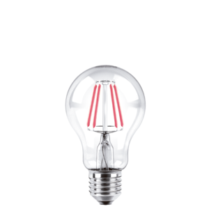 BULBO A60 FILAMENTO MACROLED 4W E27 AC180-265V ROJO