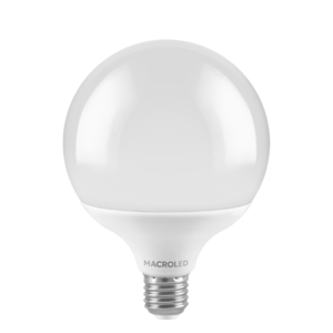 BULBO G120 MACROLED 18W E27 AC180-240V CALIDO 2700K