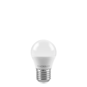 BULBO G45 MACROLED 6W E14 AC180-240V FRIO 6500K