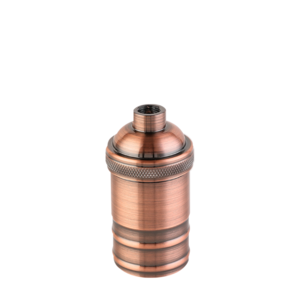 PORTALÁMPARA ALUMINIO E27 VINTAGE COBRE